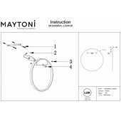 Накладной светильник Maytoni Rim MOD058WL-L50W3K