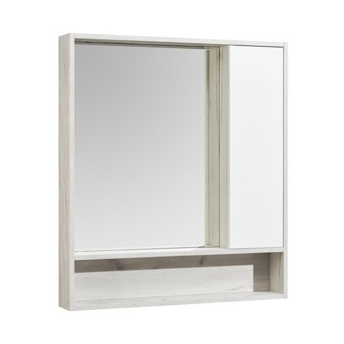 Зеркальный шкаф Акватон Флай 80x91 1A237702FAX10 белый/дуб