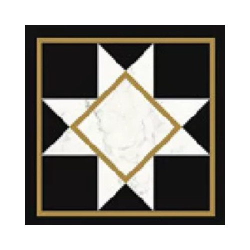 Декор Villeroy&Boch Victorian Marble Black-White Gls 7R 20х20