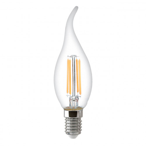 Лампа светодиодная филаментная Thomson E14 9W 6500K свеча на ветру прозрачная TH-B2387
