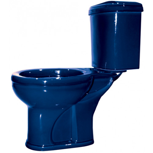Унитаз-компакт Оскольская керамика "Дора" Стандарт 47355130402 синий, нижний подвод воды, горизонтальный выпуск