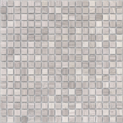 Мозаика LeeDo & Caramelle  Travertino Silver MAT 15x15x4