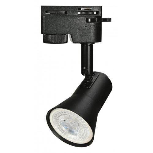 UBL-Q323 GU10 BLACK Светильник-прожектор трековый. Под лампу GU10. Корпус черный. ТМ Volpe