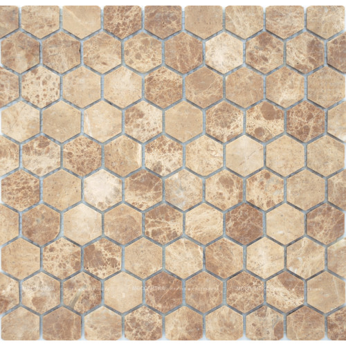 Мозаика LeeDo & Caramelle  Emperador light MAT hex 18x30x6