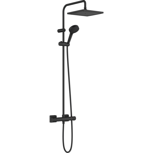 26427670 HG Vernis Shape Showerpipe 240 термостатическая душевая система матовый черный