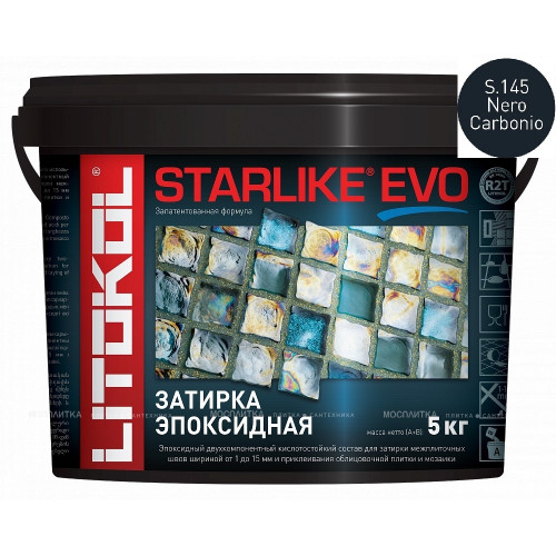 Затирка Litokol STARLIKE EVO S.145 NERO CARBONIO