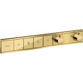 Термостат, скрытого монтажа, для 4 потребителей Hansgrohe 15382990, полированное золото